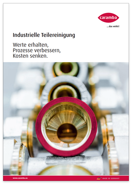 Cover der Broschüre Industrielle Teilereinigung