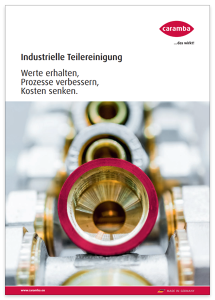Cover der Broschüre Caramba Industrielle Teilereinigung